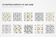 Rap Music Seamless Patterns, a Pattern Graphic by 3Y_Design (Thumbnail 2 of 6)