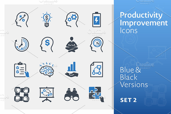 Productivity Improvement Icons 2