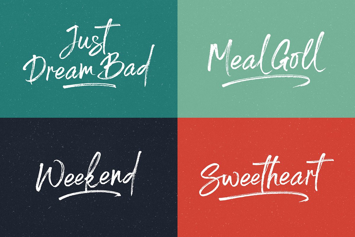 Spoiled Brush Font preview 6