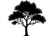 Black Tree Vector Clipart Pack, an Object Graphic by Designer_Momina (Thumbnail 10 of 10)