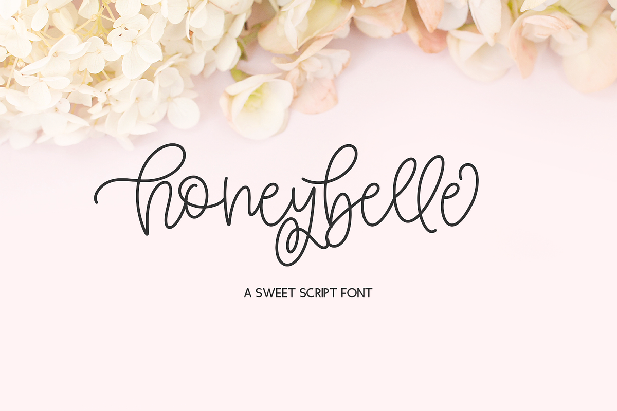 Honeybelle Calligraphy Script, a Script Font by Beck McCormick (Photo 1 of 10)