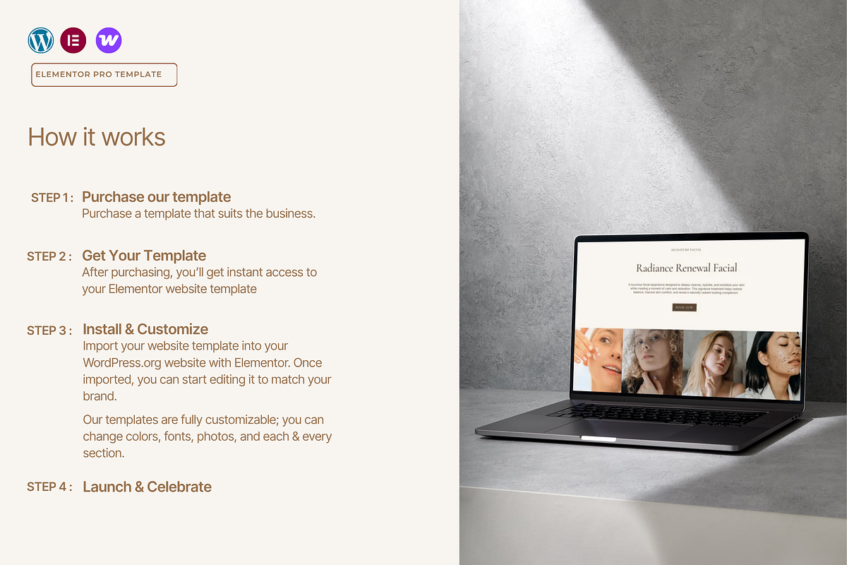Luxury Skincare WordPress Template, a WordPress Template by Web Template Market (Photo 5 of 8)