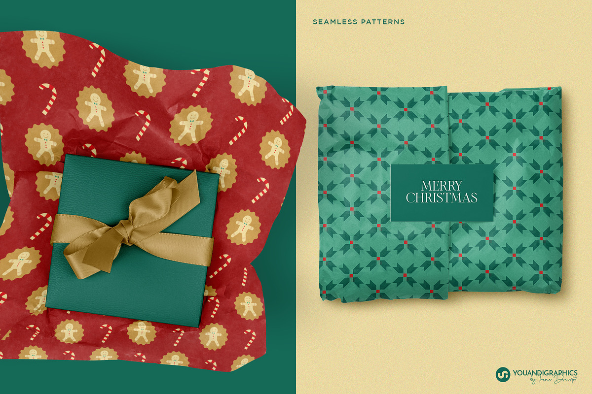 Christmas Patterns & Illustrations, a Graphic by Youandigraphics (Photo 8 of 13)
