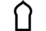 Minimal Islamic Arch Silhouette, an Object Graphic by Creativeshirt (Thumbnail 10 of 17)