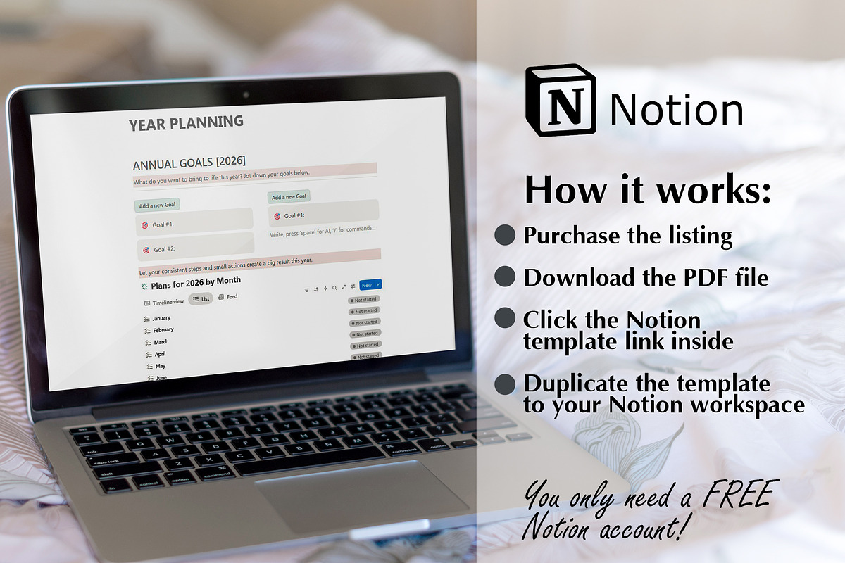 2025 Review & 2026 Planner Template, a Templates & Theme by PSD templates and Photos (Photo 6 of 7)