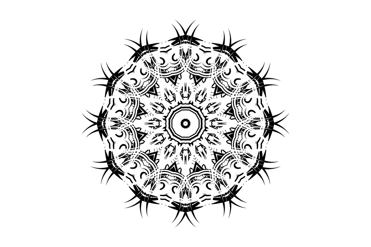 Black White Mandala Illustration Set, a Decorative Illustration by NJ Himel (Photo 61 of 101)