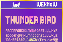 Thunder Bird Font