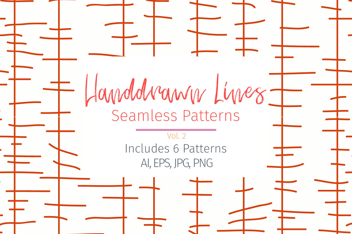 Hand-drawn Lines Seamless Patterns, a Pattern Graphic by STUDIO 17 (Photo 1 of 4)