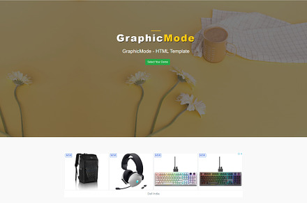 Graphic Mode HTML Template, a Bootstrap Template by Design Collection