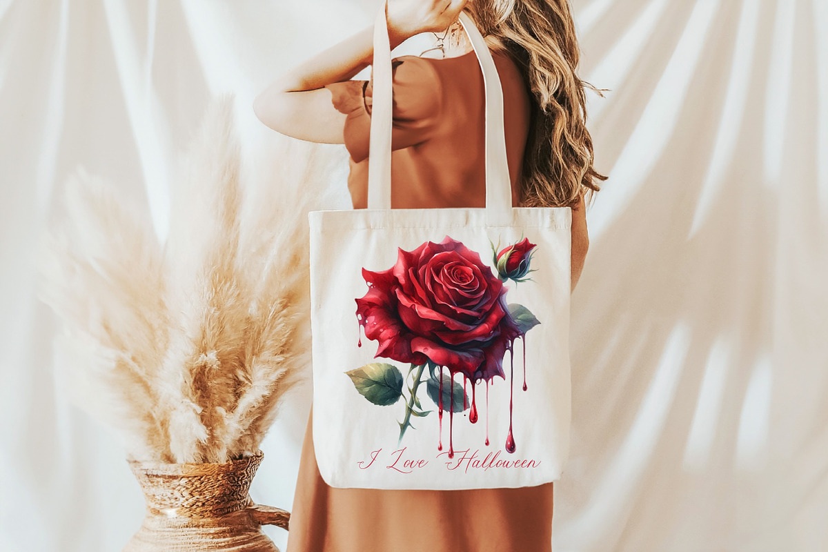 I Love Halloween PNG Roses PNG, an Illustration by DreamCafeArt (Photo 3 of 7)
