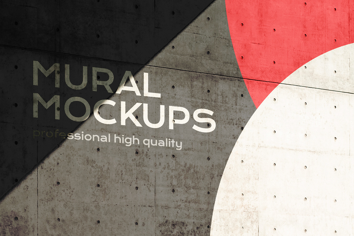 Street mural mockup bundle outdoor, an Advertising Mockup by FoundImages (Photo 31 of 42)