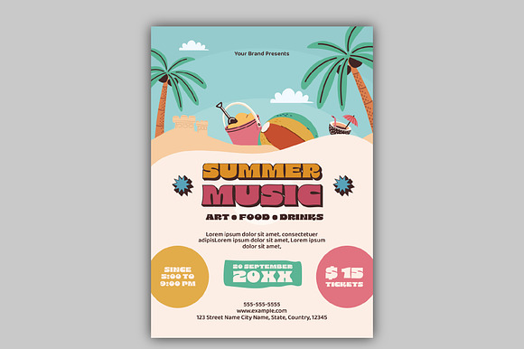 Summer Festival Event Flyer preview 5