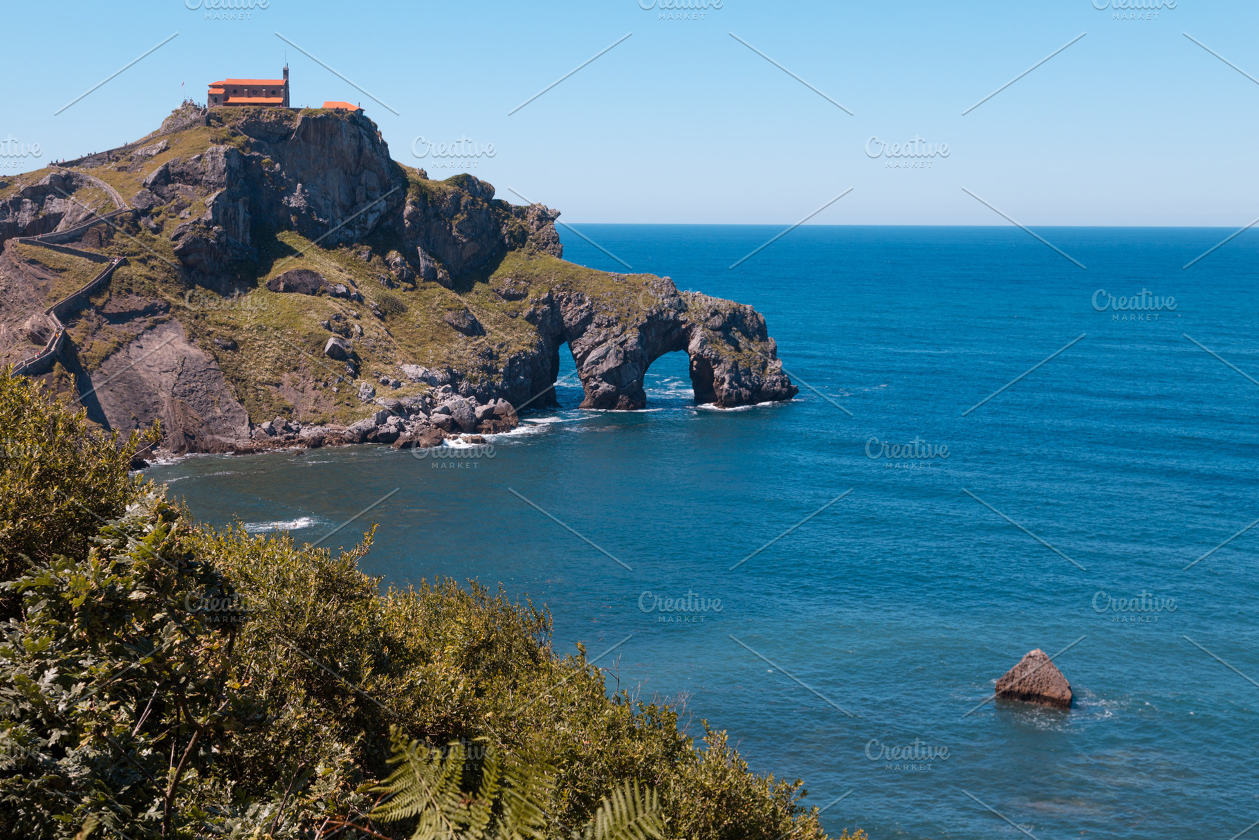 San juan de gaztelugatxe island and, a Background Photo by robcar