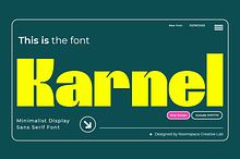Karnel - Bold Minimalist Display