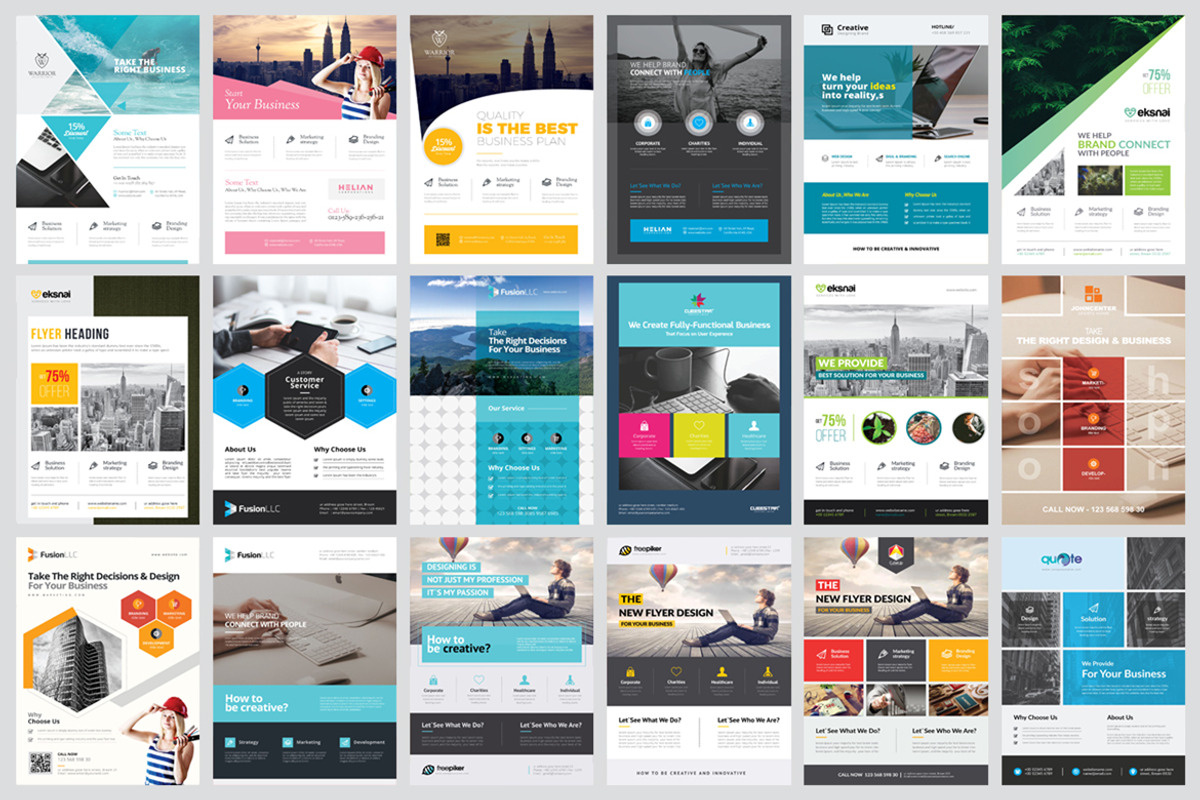 Corporate Business Flyers Bundle, a Flyer Template by GoldenPixelStudio (Photo 14 of 21)