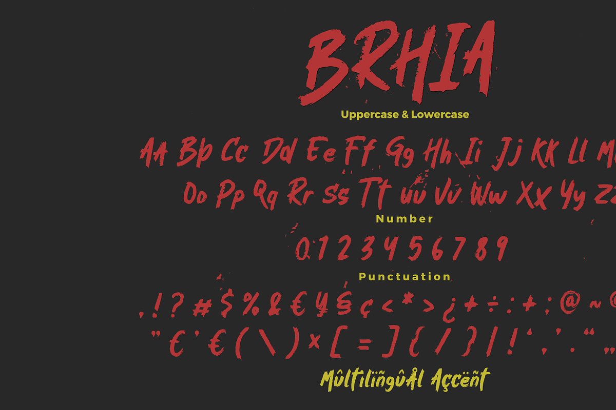 Brhia – Textured Brush Font, a Handwritten Font by Bayuktx (Photo 8 of 8)