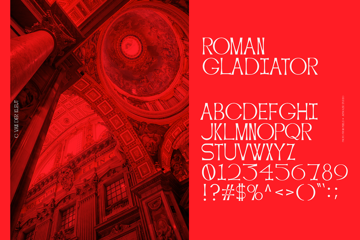 ROMAN GLADIATOR Serif Typeface, a Serif Font by CvanderKleut (Photo 4 of 6)