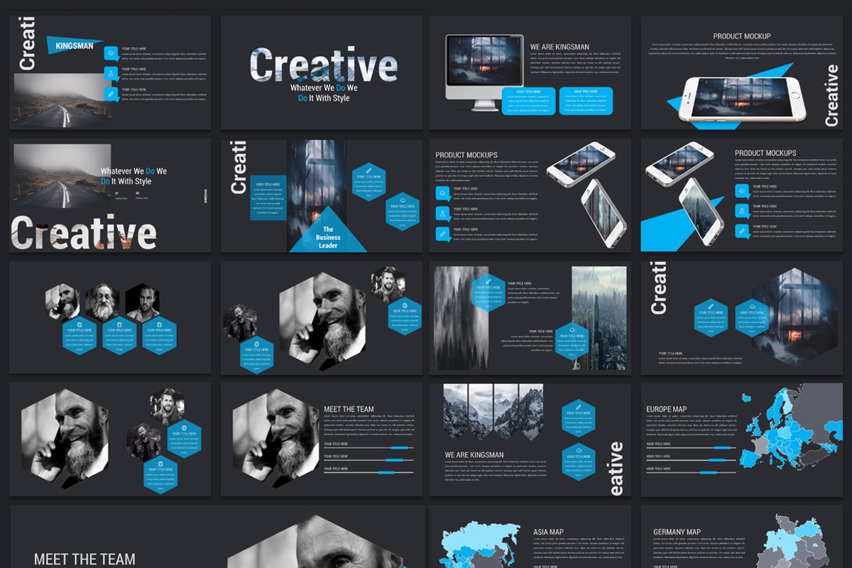 Kingsman Keynote Template, a Presentation Template by Creative Slides (Photo 3 of 6)