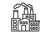 Factory Line Icon, an Outline Icon by Pexelpy (Thumbnail 2 of 2)