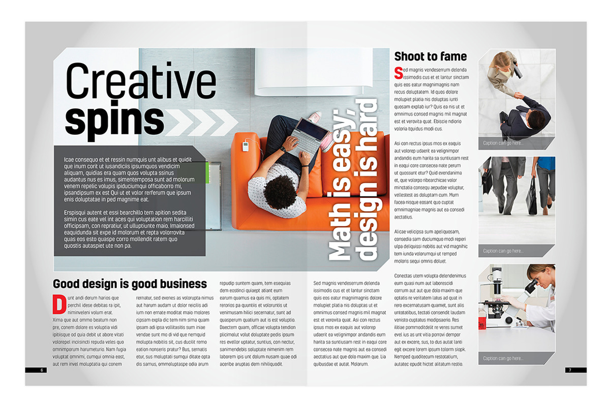 Magazine Template InDesign 01, a Magazine Template by Love Graphic Design (Photo 12 of 28)