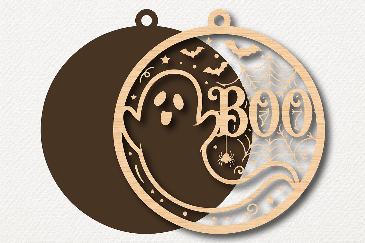 Boo Halloween Sign SVG, a Work Illustration by Digital Artistic99 (Photo 2 of 4)