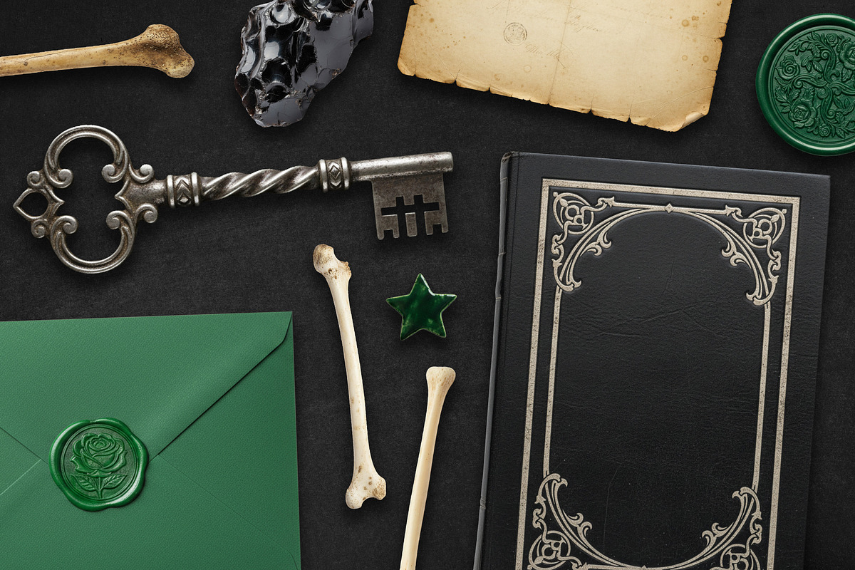 Witch's Magic Drawer Collage Kit, an Object Illustration by Vicccky (Photo 4 of 9)
