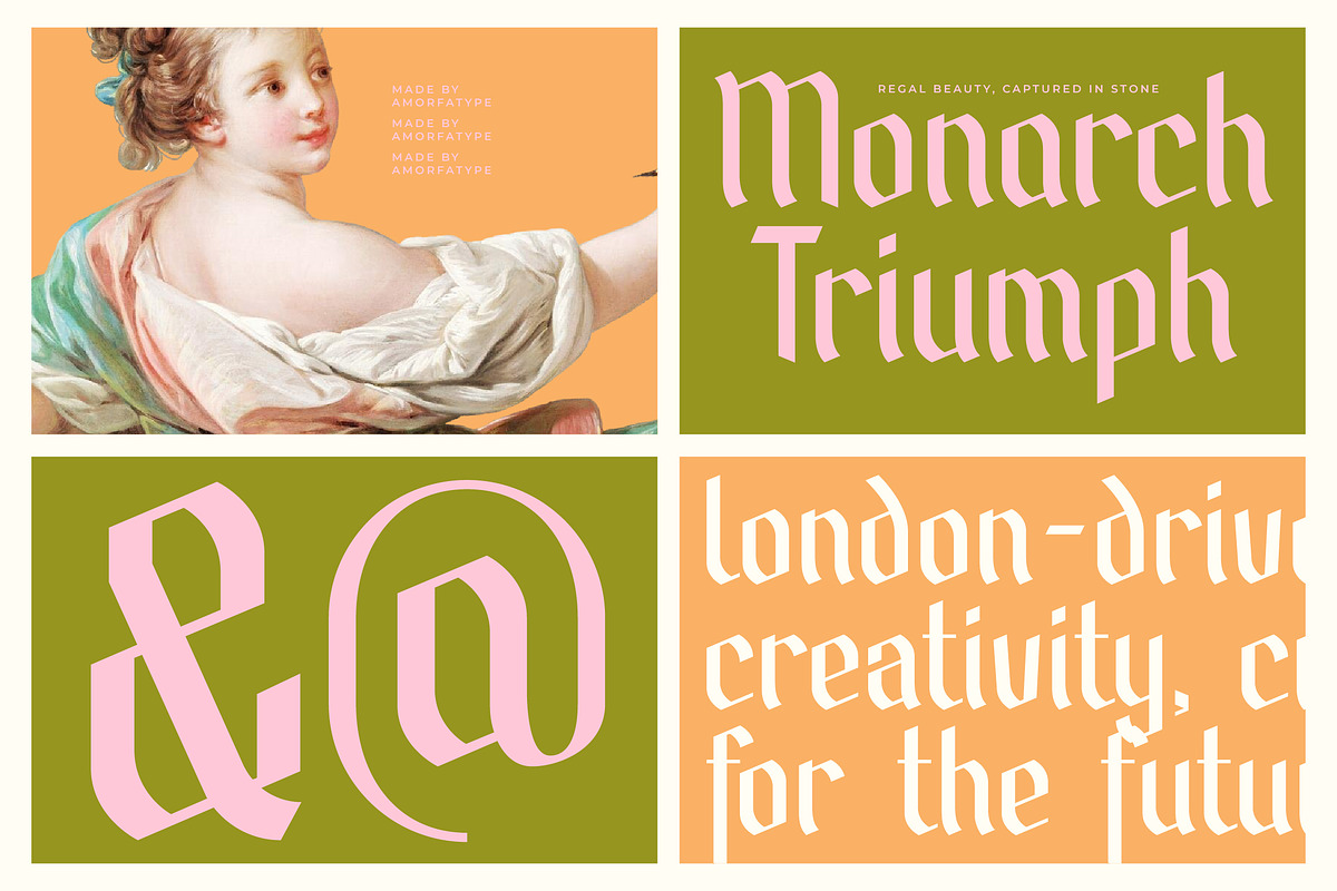 Barklise Modern Blackletters Font, a Blackletter Font by AmorfaType (Photo 6 of 11)