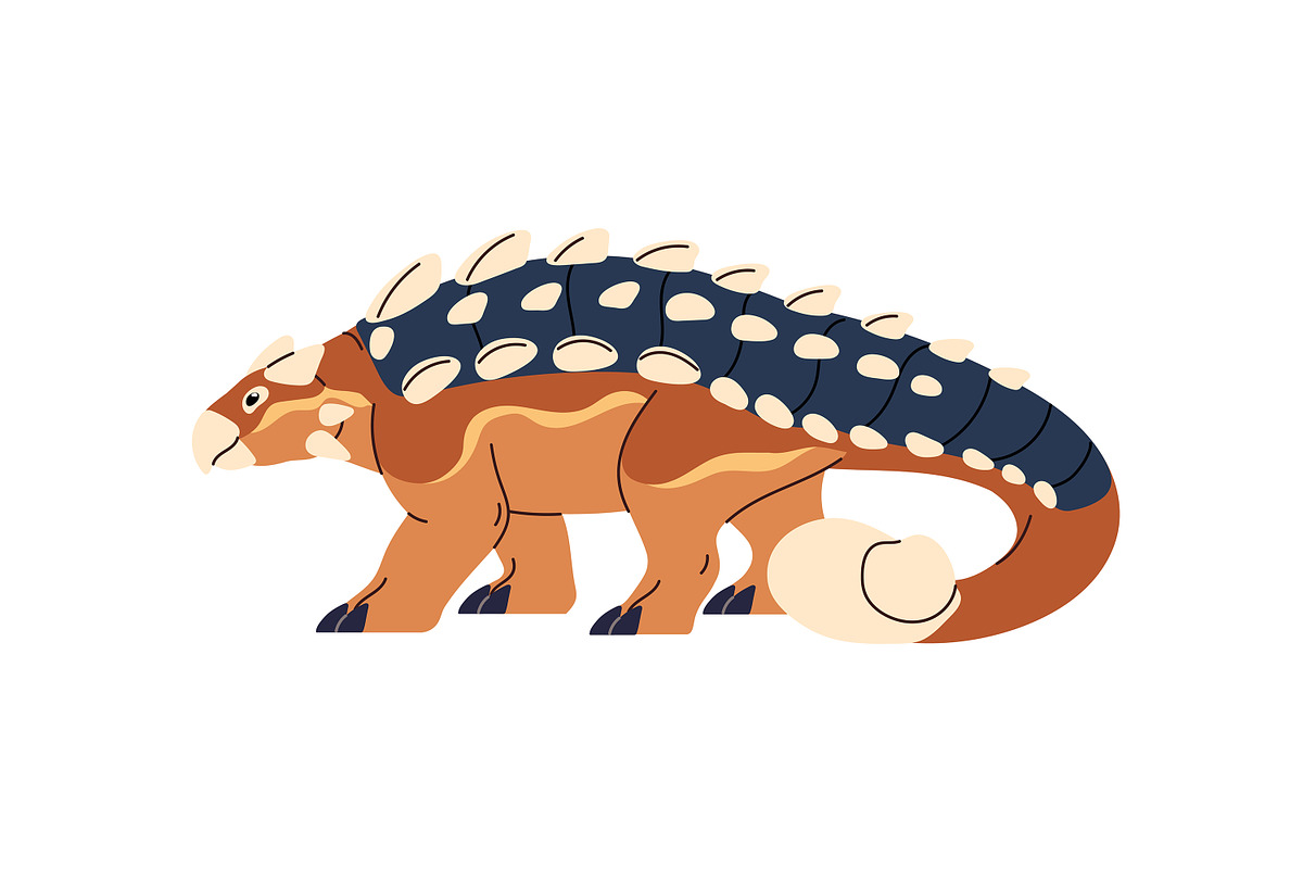 Dinosaurs set, seamless dino pattern, an Animal Illustration by PaperTrident (Photo 7 of 21)