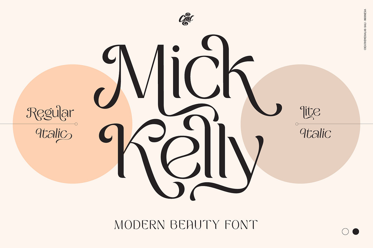 Mick Kelly - Beauty font, a Font by creativemedialab (Photo 1 of 13)