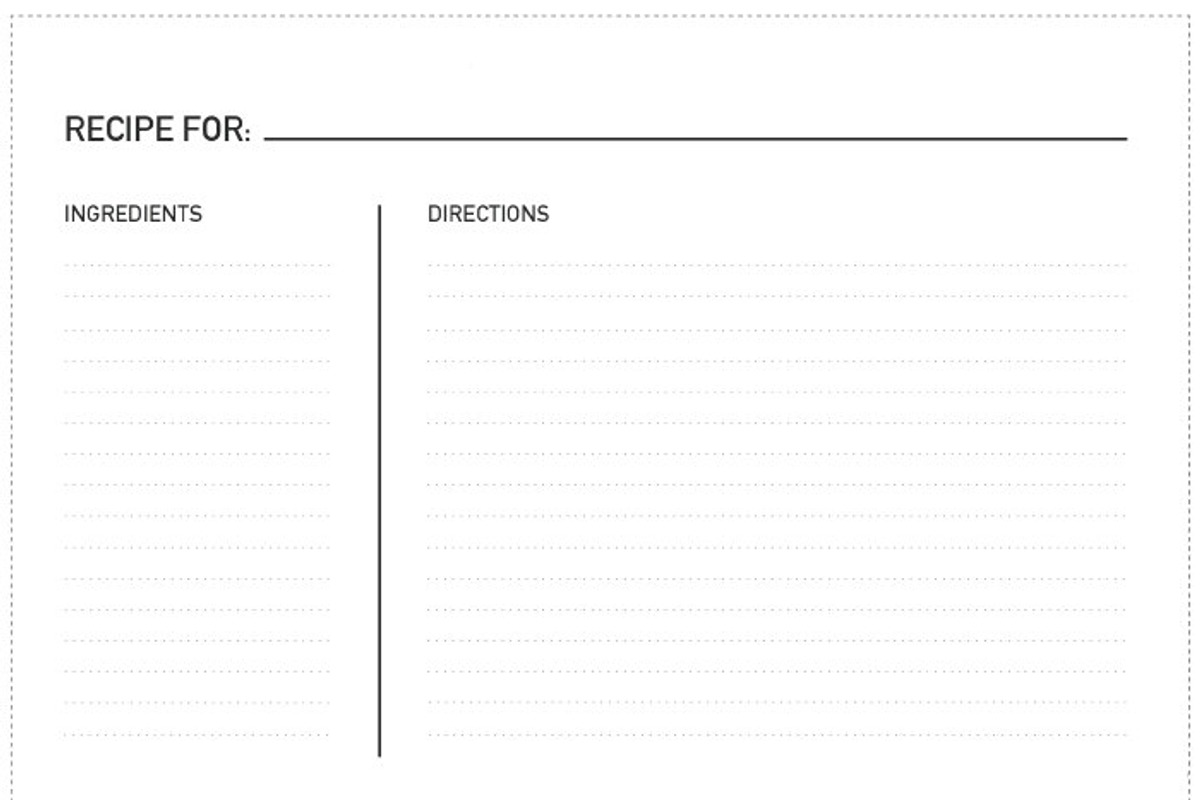 Simple Recipe Cards 5x7 card FILL IN, a Card Template by OhEverythingHandmade (Photo 4 of 5)