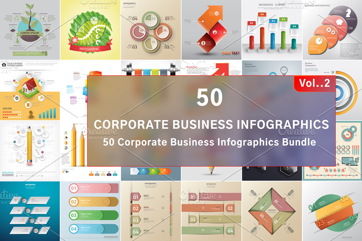 Corporate Business Infographics Vol2, a Work Illustration by naem021 (Photo 2 of 3)