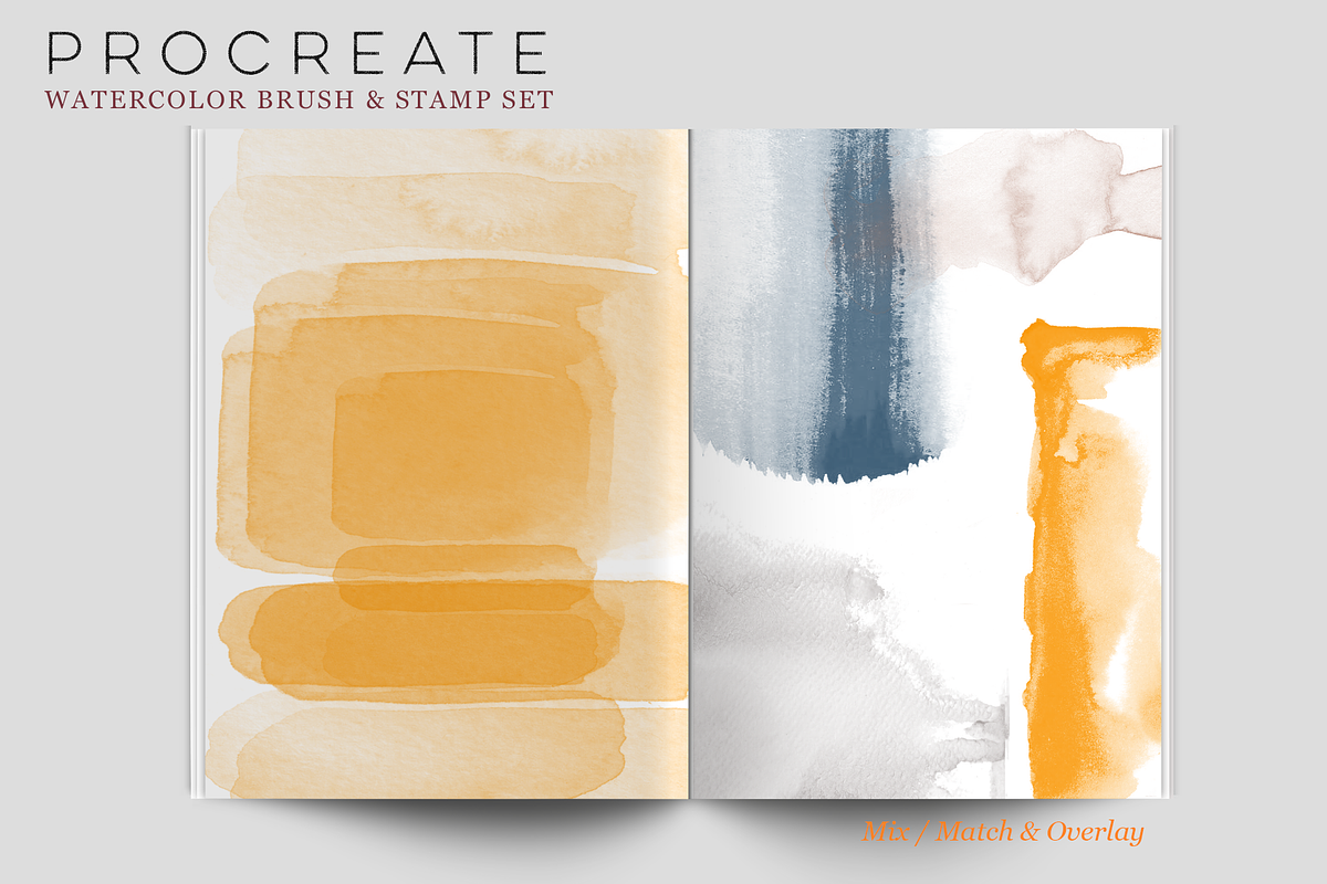 Procreate Watercolor Brush & Stamps, a Brush Add-On by CC CREATIVE CO (Photo 10 of 21)