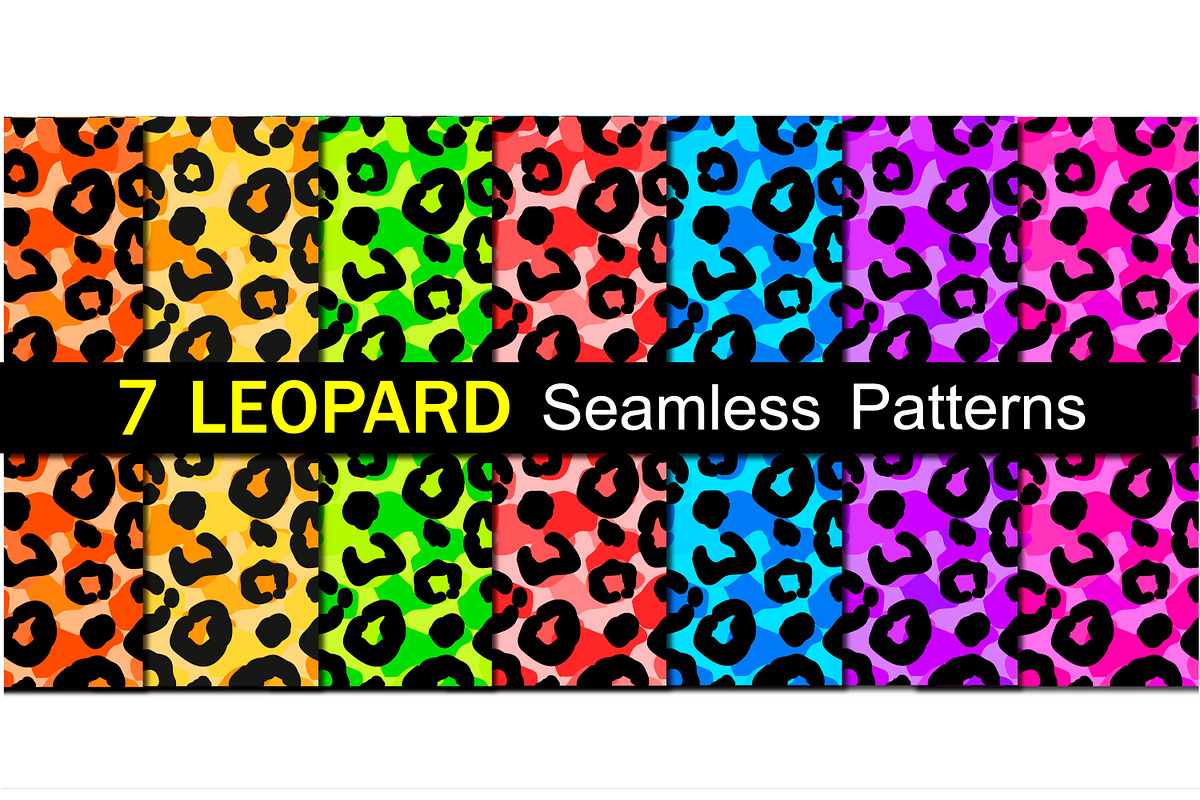 Seamless leopard patterns collection, a Pattern Graphic by PatapovaVika (Photo 1 of 3)
