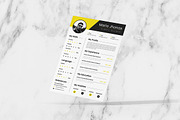 Yellow Fun CV Resume, a Resume Template by Fannan Studio (Thumbnail 3 of 3)