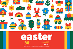 White Quirky Easter Illustration, an Animal Illustration by graphicook