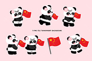 Cute Panda Clipart Set PNG, an Animal Illustration by Nattapohncha (Thumbnail 2 of 3)