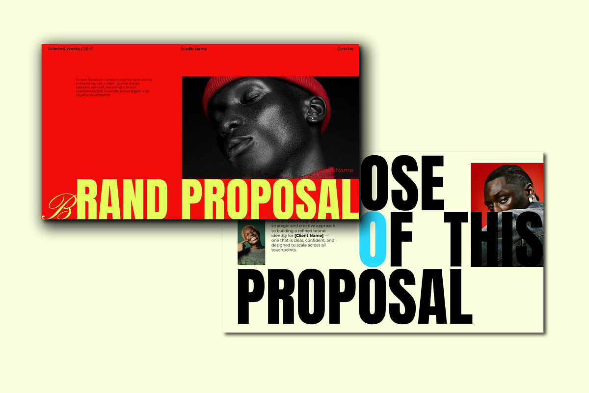 Brand Proposal Presentation Template, a Presentation Template by Velora Studio (Photo 2 of 7)