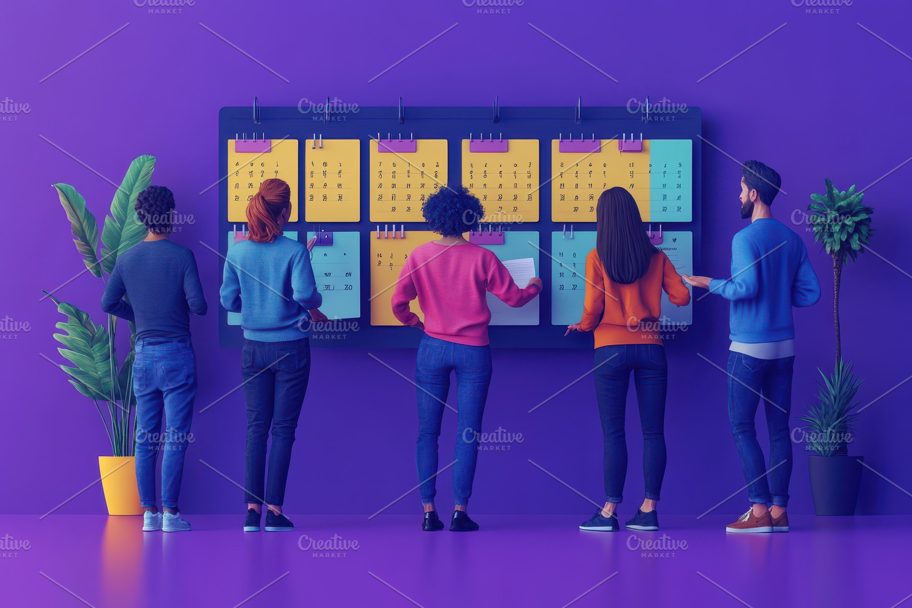 Group of individuals collaborating i, a Photo by Tanuart
