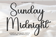 Sunday Midnight, a Handwritten Font by InermediaSTUDIO (Thumbnail 2 of 8)