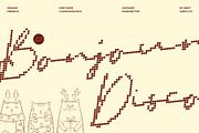 CS Bonjour Disco, a Script Font by Craft Supply Co. (Thumbnail 1 of 8)