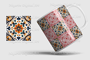Portuguese Azulejo Pattern Tile V3, a Pattern Graphic by Negarin Digital Art (Thumbnail 6 of 8)
