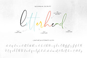 Georgia Script, a Script Font by vuuuds (Thumbnail 6 of 7)