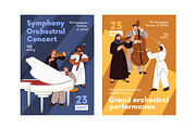 Symphonic orchestra musicians set, a Person Illustration by PaperTrident (Thumbnail 4 of 5)