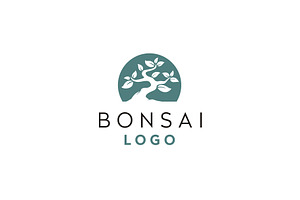 Oriental Bonsai Japan Art Tree Logo