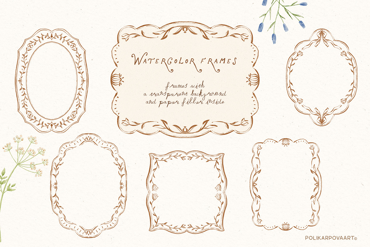 Charming meadow - woodland clipart, a Decorative Illustration by polikarpovaart (Photo 20 of 30)