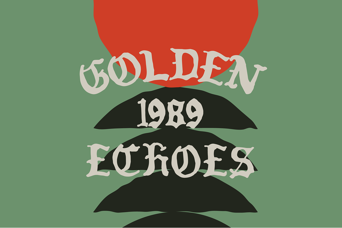 Golden Echoes 1989 Typeface preview 5