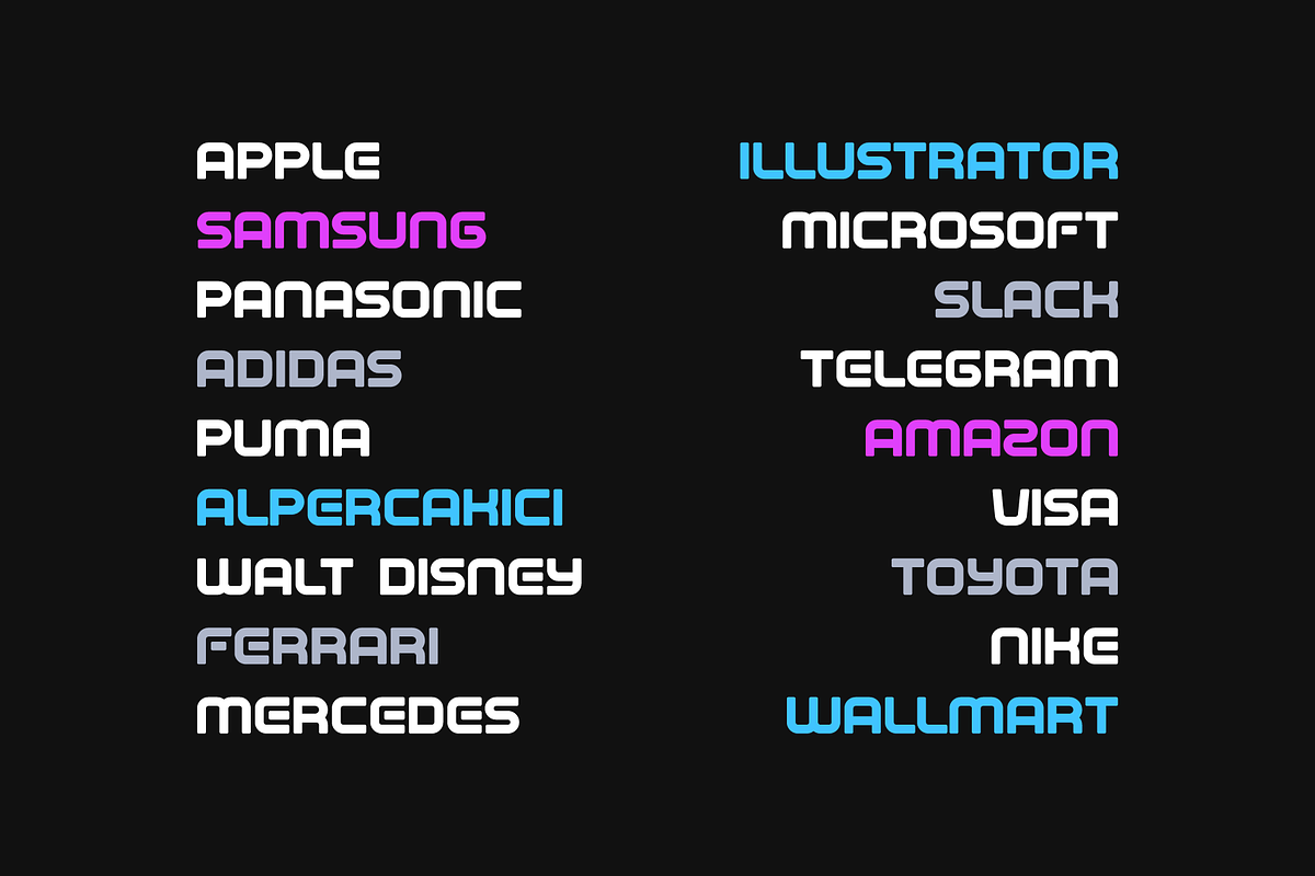 Macego - Geometric Typeface, a Sans Serif Font by alpercakici (Photo 17 of 22)