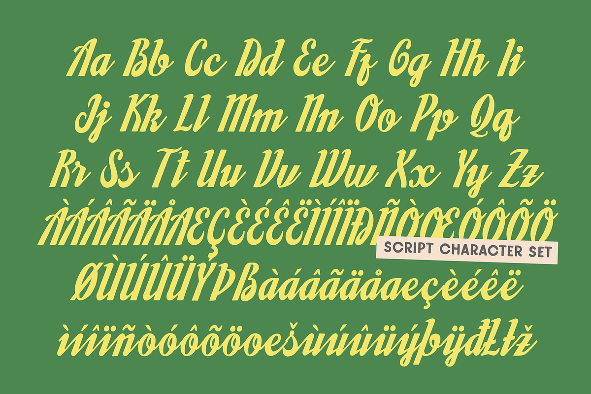 SFC West Paras - Script & Sans, a Script Font by Skilline Supply Co. (Photo 11 of 12)