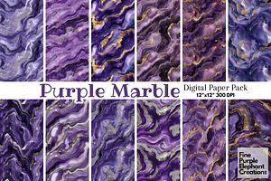 Purple Marble Texture Granite Stone