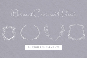Botanical Crests and Wreaths
